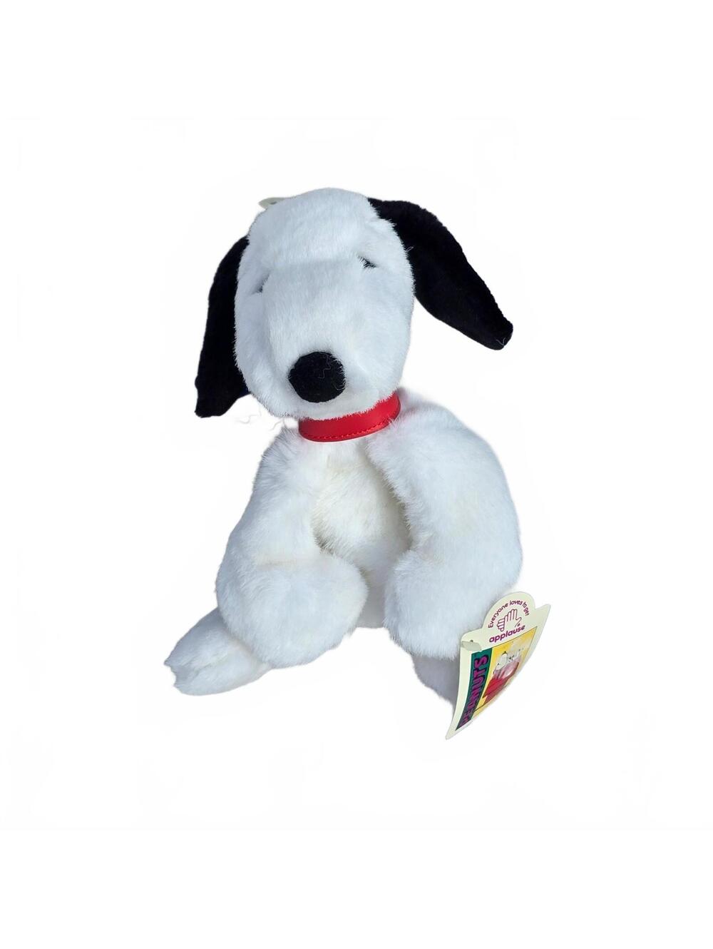 Vintage Applause Peanuts Snoopy Huggable Beanbag Plush Medium 36268 w/ Tags 9"